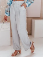 Dámske nohavice so širokými nohavicami MILLIVIO sivá FashionStreet UY2664