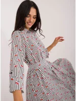 Šaty LK SK 509673 1.41X biela a čierna Šaty LK SK 509673 1.41X biela a čierna