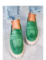 Dámske topánky na vysokej platforme UK132P Green - Seastar Dámske topánky na vysokej platforme UK132P Green - Seastar