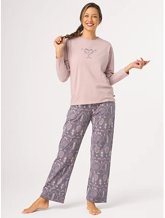 Pyžamo Key LNS 924 B26 s dlhými rukávmi, veľkosti S–XL Pyžamo Key LNS 924 B26 s dlhými rukávmi, veľkosti S–XL