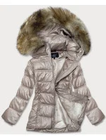 Dámska prešívaná prechodná bunda ťavej farby (H-205-1) Dámska prešívaná prechodná bunda ťavej farby (H-205-1)