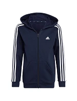 Fleecová mikina adidas Essentials 3-Stripes so zipsom Jr IC0600 Fleecová mikina adidas Essentials 3-Stripes so zipsom Jr IC0600