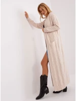 Cardigan AT SW 2395.30 svetlo béžová