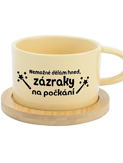 Nevyhnutné na výrobu, čakajúce zrkadlá - žltý pohár na makrónky 200 ml