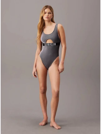 Dámske jednodielne plavky KW0KW02640 BEH black - Calvin Klein Dámske jednodielne plavky KW0KW02640 BEH black - Calvin Klein