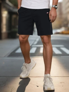 Pánske tmavomodré teplákové šortky FashionStreet SX2483