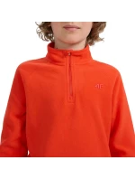 Chlapčenská fleecová mikina 4F M058 červená 4FJWAW25UFLEM058 62S