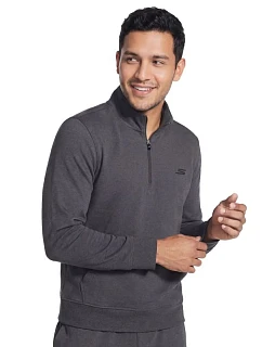 Skechers Weekend Easy 1/4 Zip LT269-BKCC Čierna L