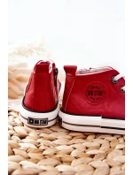 Dziecięce Wysokie Trampki BIG STAR II374005 Czerwone