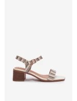 Dámské sandály na klíně bílé Sabela