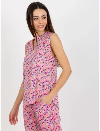 Dámska blúzka D73771R11115A ružová - FPrice