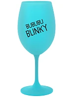 BUBUBUBLINKY - tyrkysový pohár na víno 350 ml