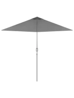 SET ZÁHRADNÉHO NÁBYTKU STÔL 4 STOLIČKY A SLNEČNÍK SIVÝ SET ZÁHRADNÉHO NÁBYTKU STÔL 4 STOLIČKY A SLNEČNÍK SIVÝ