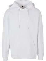 Build your Brand BB 006 Oversize mikina s kapucňou z hrubej bavlny 56.B006 biela