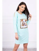 Šaty s 3D grafikou a ozdobnými volánmi mincovňa