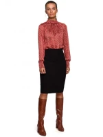 S235 Šifónová blúzka so zaväzovaním na chrbte - model 2