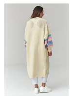 Zapínanie svetra model 226868 Makadamia