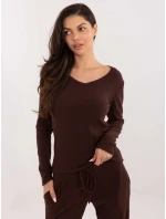 Jumper SM SW A1568.79 tmavohnedý