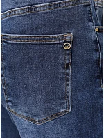 Dámske džínsy s opaskom, strih mom fit, modré, FashionStreet UY3118 Dámske džínsy s opaskom, strih mom fit, modré, FashionStreet UY3118