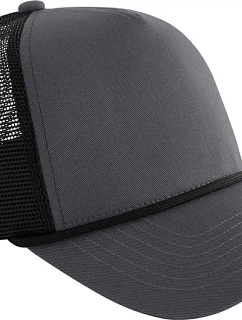 Beechfield B 633 5 panelová Trucker kšiltovka "Rope" 53.0633 graphite grey/black