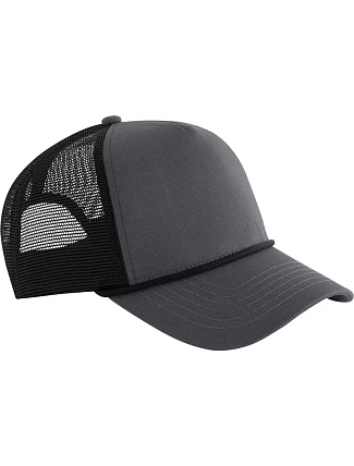 Beechfield B 633 5 panelová Trucker kšiltovka "Rope" 53.0633 graphite grey/black Beechfield B 633 5 panelová Trucker kšiltovka "Rope" 53.0633 graphite grey/black