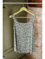 Dámske pyžamo Magda 18142 Tmavo zelená vzor - Vamp Dámske pyžamo Magda 18142 Tmavo zelená vzor - Vamp