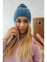 Fleecová čiapka Stefania K278 denim