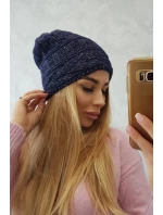 Fleecová čiapka Edyta K298 navy blue
