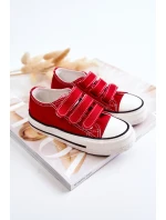 Dziecięce Trampki Na Rzepy Czerwone Bernie