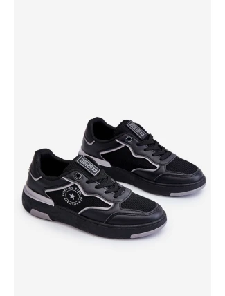 Damskie Sportowe Buty Big Star LL274443 Czarno-Szare