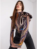 Blúzka DHJ BZ 6533C.90 čierna a béžová