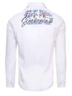Pánska biela košeľa FashionStreet DX2283