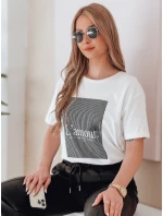 Dámske biele tričko LAMOUR FashionStreet RY2588