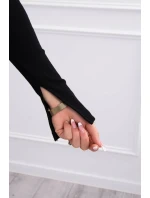 Šaty so zlatou retiazkou čierne