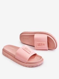 Damskie Klapki Big Star LL274425 Jasnoróżowe