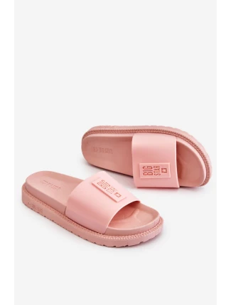 Damskie Klapki Big Star LL274425 Jasnoróżowe