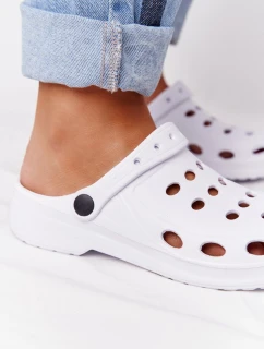 Damskie Klapki Sandały Na Basen Białe Piankowe EVA