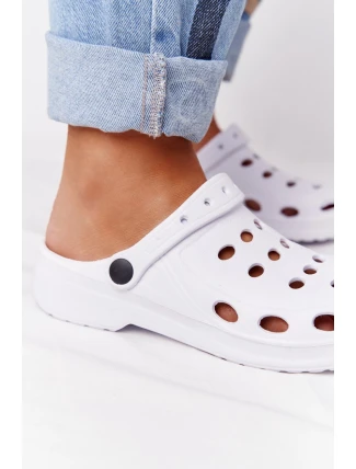 Damskie Klapki Sandały Na Basen Białe Piankowe EVA