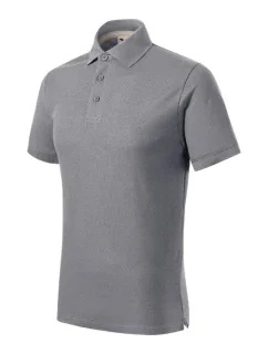 Pánske polo tričko Prime (GOTS) strieborné