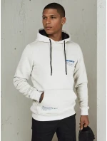 Pánska mikina s kapucňou svetlo šedá FashionStreet BX5691