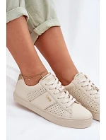 Dámske sieťované tenisky Big Star TT274292 Beige
