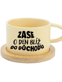 MOHLA BYCH BÝT MILÁ, ALE NECHCE SE MI - žlutý hrníček makronka 200 ml