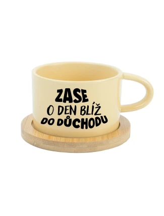 MOHLA BYCH BÝT MILÁ, ALE NECHCE SE MI - žlutý hrníček makronka 200 ml