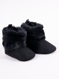 Yoclub Dievčenské topánky na suchý zips OBO-0189G-3400 Black