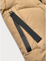 Dámska zimná bunda pod kolená J Style camel (5M3232-84)