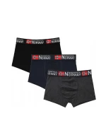 Pánske boxerky 3PACK GN-05 Black/grey/dark blue - Geographical Norway