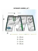 Pánske šortky LEONE LSM932/S16 biele "XL"