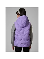 Dievčenská bunda bez rukávov s kapucňou 4F 4FJRSS26TVJAF355-51S deti