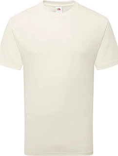 Tričko Fruit of the Loom Pure Cotton T z hrubej bio bavlny 16.1362 natural