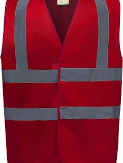 Bezpečnostná vesta Yoko HVW 100 Hi-Vis 79.W100 červená